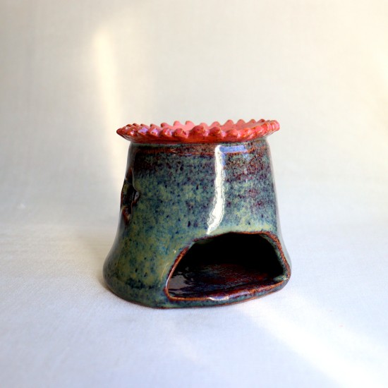 Wax melter ceramic container