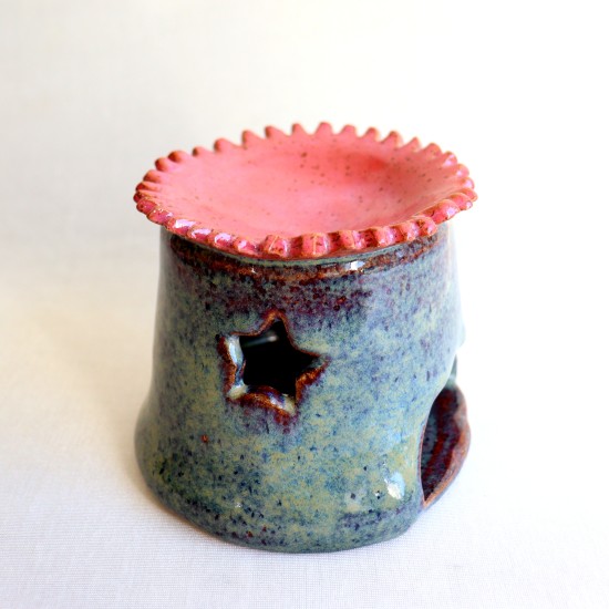 Wax melter ceramic container