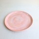 Pink mist ceramic plate