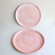 Pink mist ceramic plate