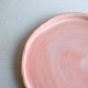 Pink mist ceramic plate