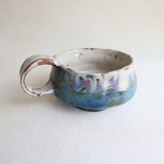 Sapphire cloud ceramic mug