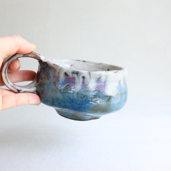 Sapphire cloud ceramic mug