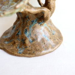Petrified Tree sculpted candleholder
