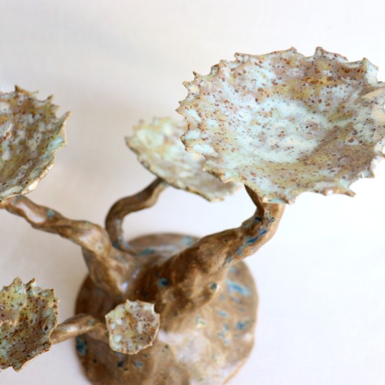 Petrified Tree sculpted candleholder