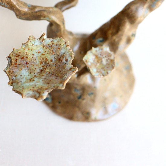 Petrified Tree sculpted candleholder