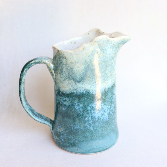 Blue Crystal ceramic jug 