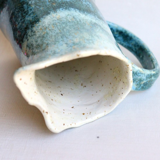 Blue Crystal ceramic jug 