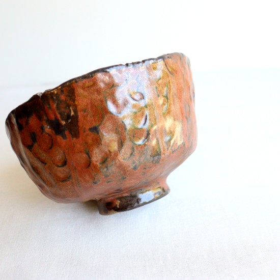 Copper ceramic bowl