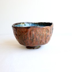 Copper ceramic bowl