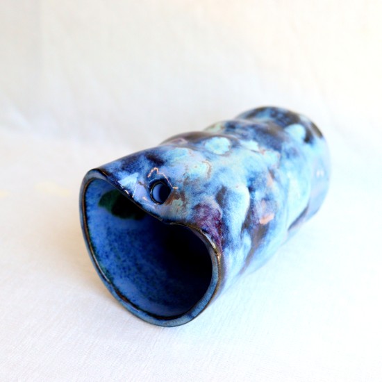 Nebula ceramic Mug with straw