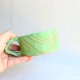 Fine line ceramic mug green