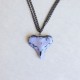 Organic Heart ceramic necklace 