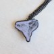 Organic Heart ceramic necklace 