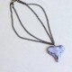 Organic Heart ceramic necklace 