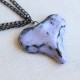 Organic Heart ceramic necklace 