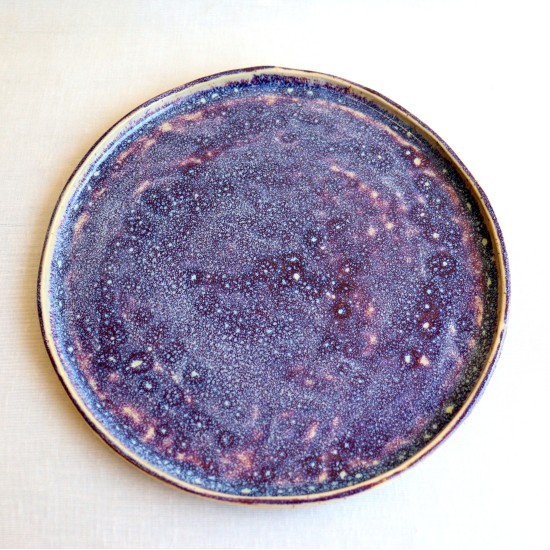 Underwater galaxy ceramic plate