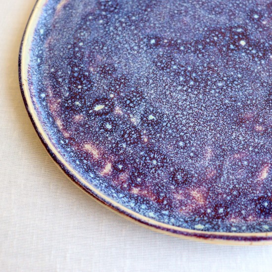 Underwater galaxy ceramic plate