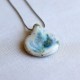 Green Pearl ceramic necklace