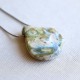 Green Pearl ceramic necklace