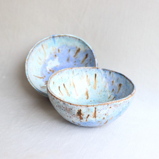 Spiral Wave ceramic bowl