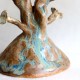 Petrified Tree sculpted candleholder