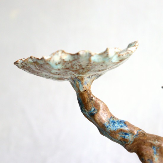 Petrified Tree sculpted candleholder