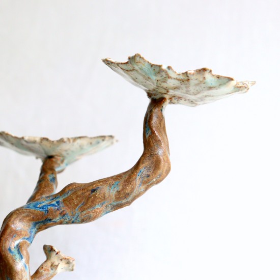 Petrified Tree sculpted candleholder