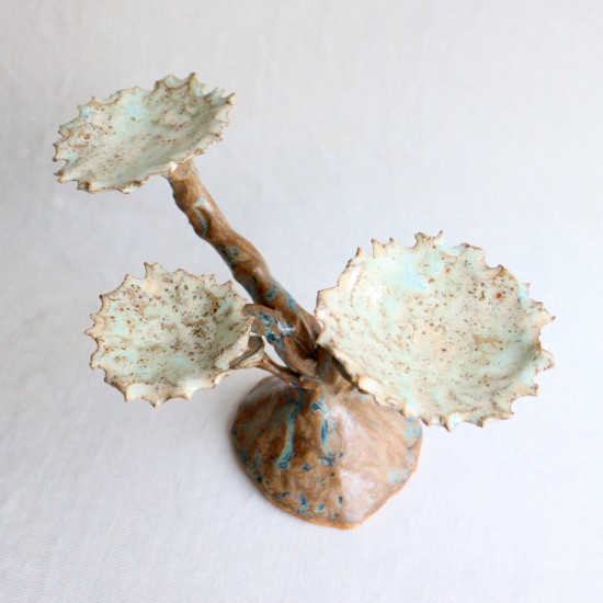 Petrified Tree sculpted candleholder