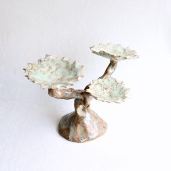 Petrified Tree sculpted candleholder