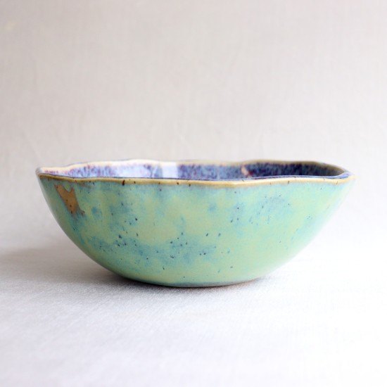 Underwater Galaxy ceramic bowl (L)