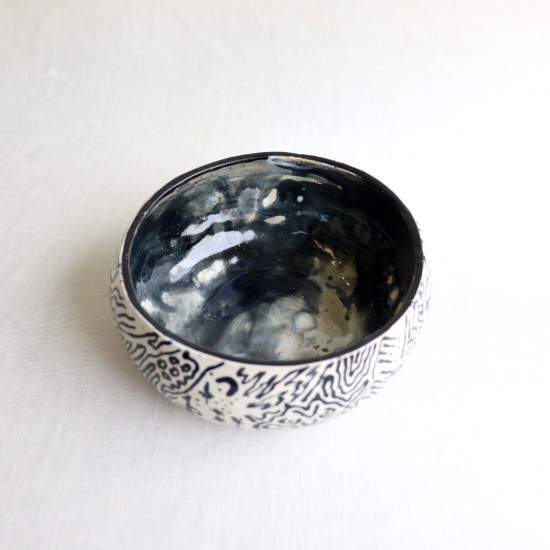 Spiral Fantasy ceramic bowl