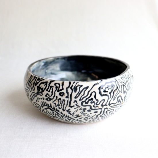 Spiral Fantasy ceramic bowl
