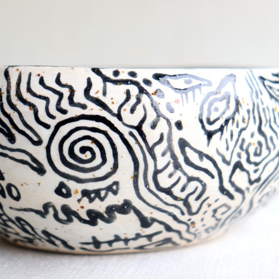 Spiral Fantasy ceramic bowl