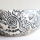 Spiral Fantasy ceramic bowl