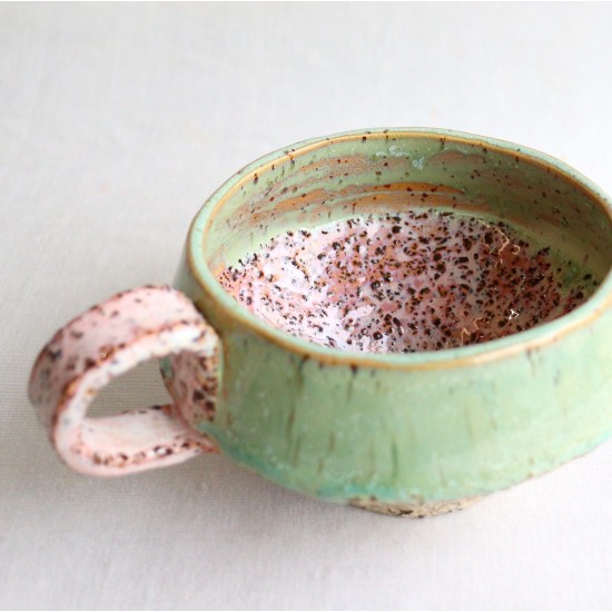 Rose ivy ceramic mug