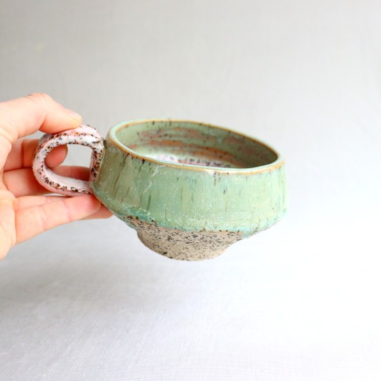 Rose ivy ceramic mug