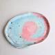 Swirling Candy ceramic plate
