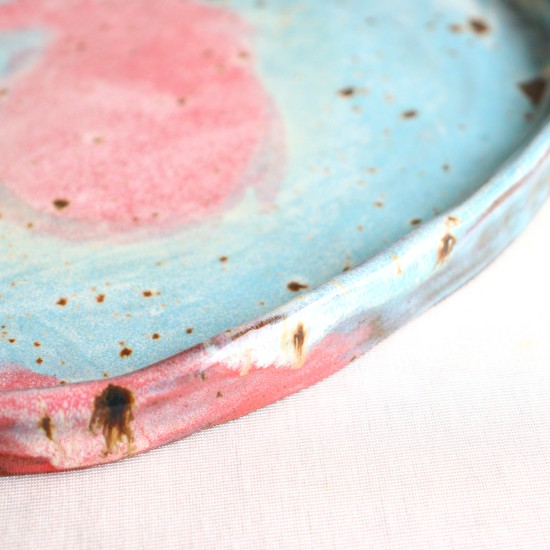 Swirling Candy ceramic plate