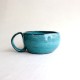 Teal ceramic mug