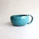 Teal ceramic mug
