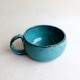 Teal ceramic mug
