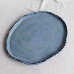Light blue peble κεραμικό πιάτο Light blue peble κεραμικό πιάτο