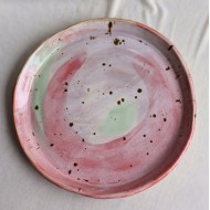 Pink Galaxy κεραμική πιατέλα σερβιρίσματος Pink Galaxy κεραμική πιατέλα σερβιρίσματος