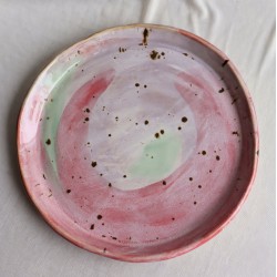 Pink Galaxy κεραμική πιατέλα σερβιρίσματος Pink Galaxy κεραμική πιατέλα σερβιρίσματος