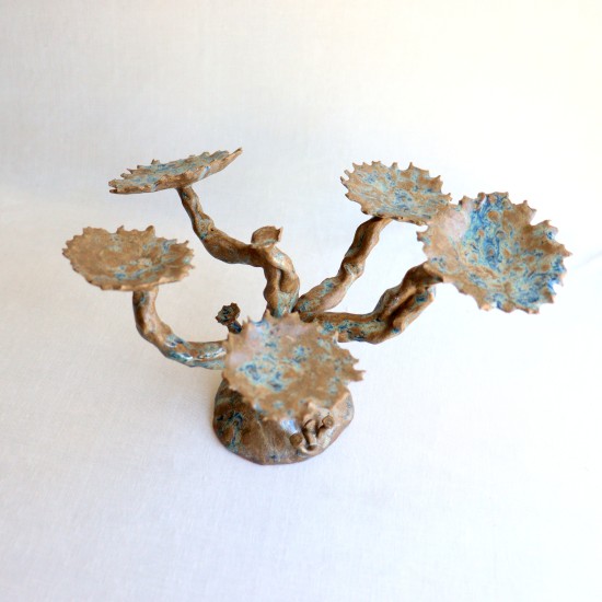 Petrified Tree sculpted candleholder