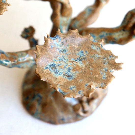 Petrified Tree sculpted candleholder