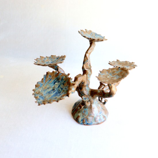 Petrified Tree sculpted candleholder