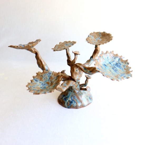 Petrified Tree sculpted candleholder