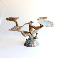 Petrified Tree sculpted candleholder